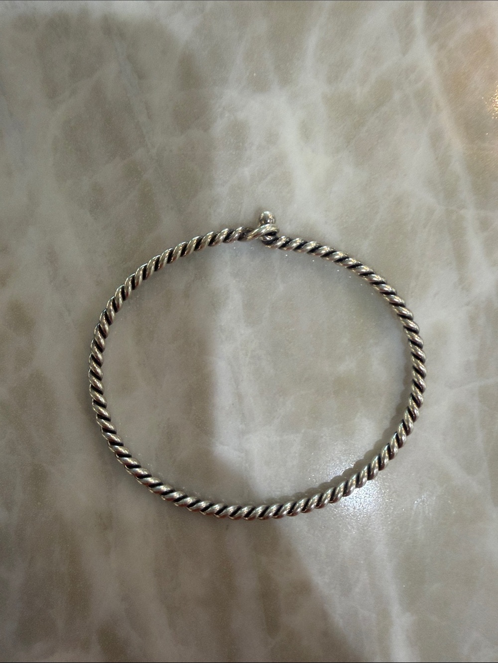 James Avery Sterling Silver Twisted Rope Bangle Bracelet